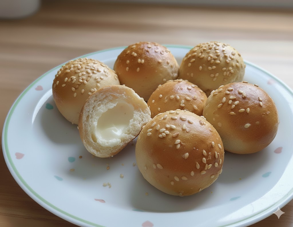 Mini pão de batata com catupiry