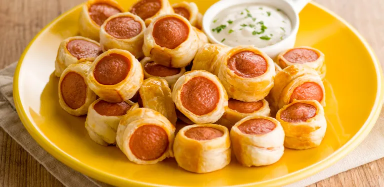 Mini enroladinho de salsicha